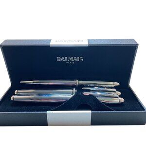 Balmain Paris Luxury Pen Set In Premium Black Box